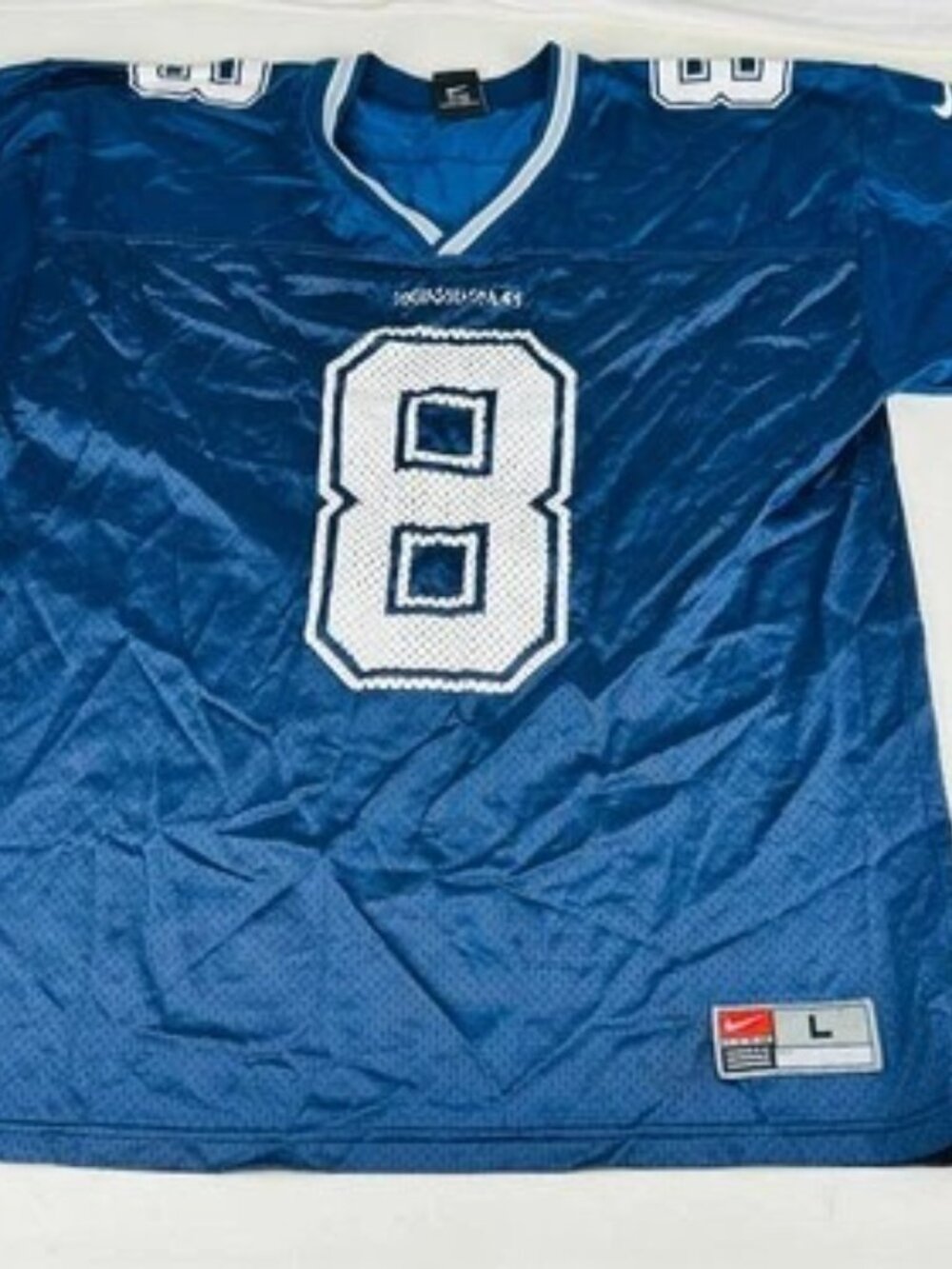 Vintage Nike Team Dallas Cowboys Troy Aikman #8 Jersey Men's L